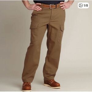Duluth Trading Co. Fire Hose Fleece Lined  Relaxed Cargo Pants sz 42X30 NWT